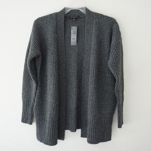 [New] Ann Taylor Petite Waffle Stitch Open Cardigan, Size XXSP, Runs Large